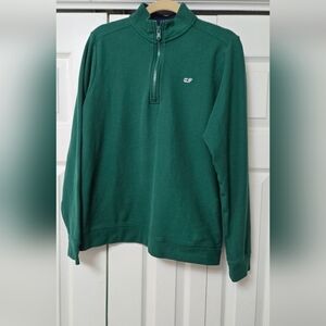 Men's Green Half-Zip Sweater